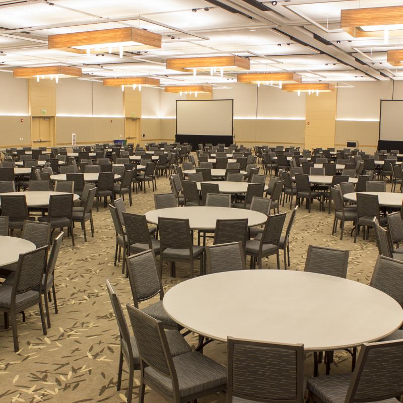 Grand Ball Room with round tables