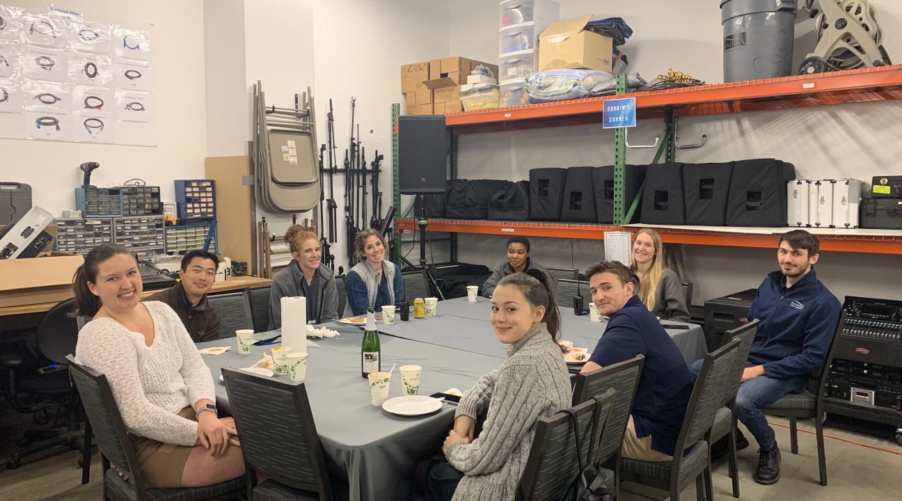 staff at friendsgiving