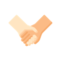 two hands touching