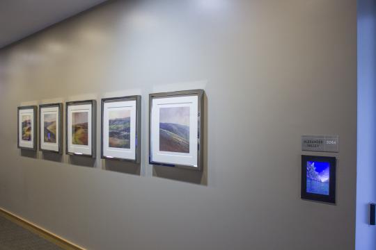 Framed artwork of Sonoma County Valleys 